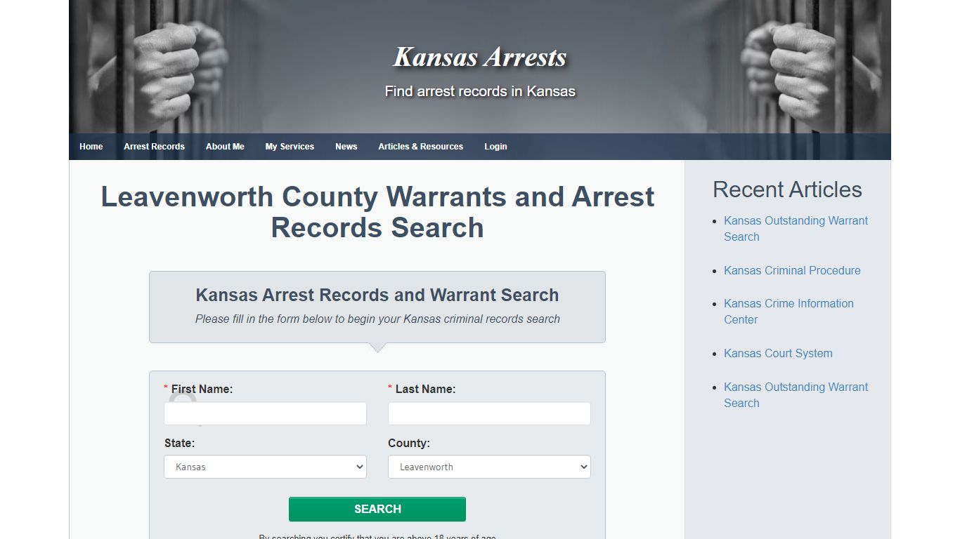 Leavenworth County Warrants and Arrest Records Search